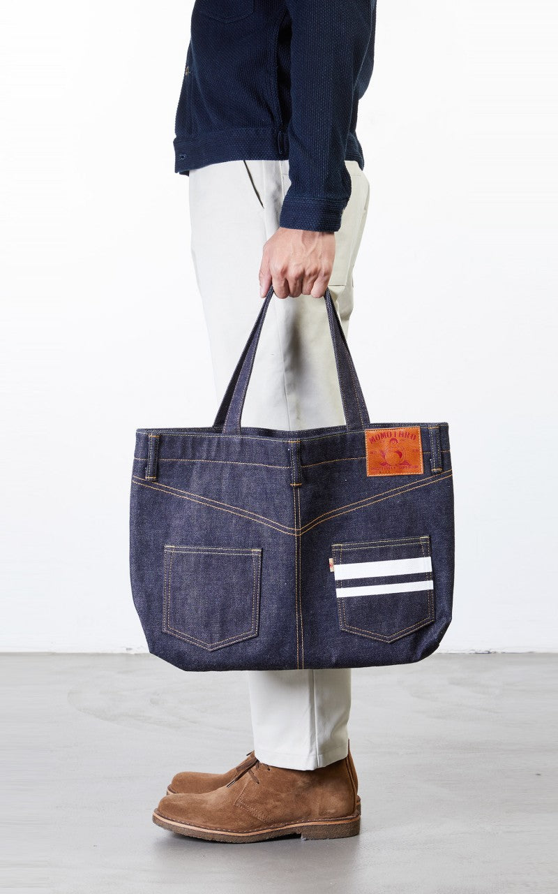 Momotaro Jeans B-11-S Denim Tote Bag Indigo