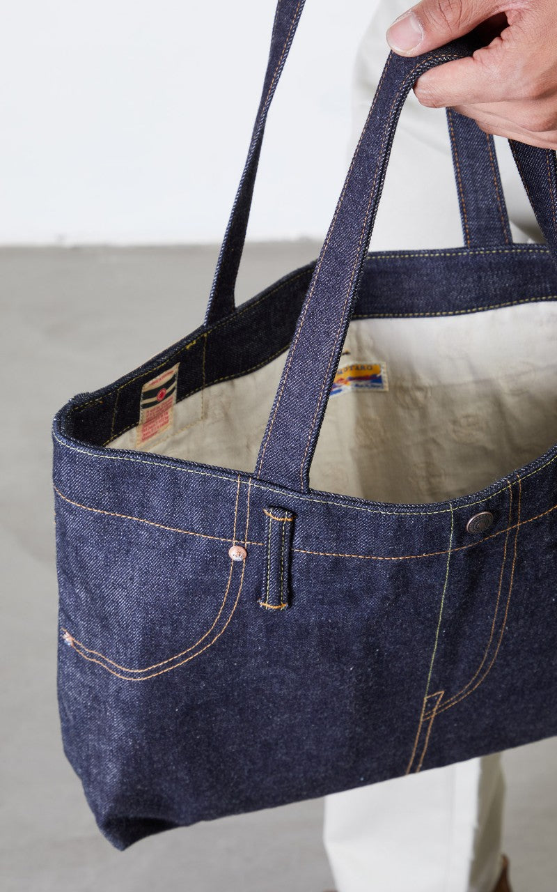Momotaro Jeans B-11-S Denim Tote Bag Indigo