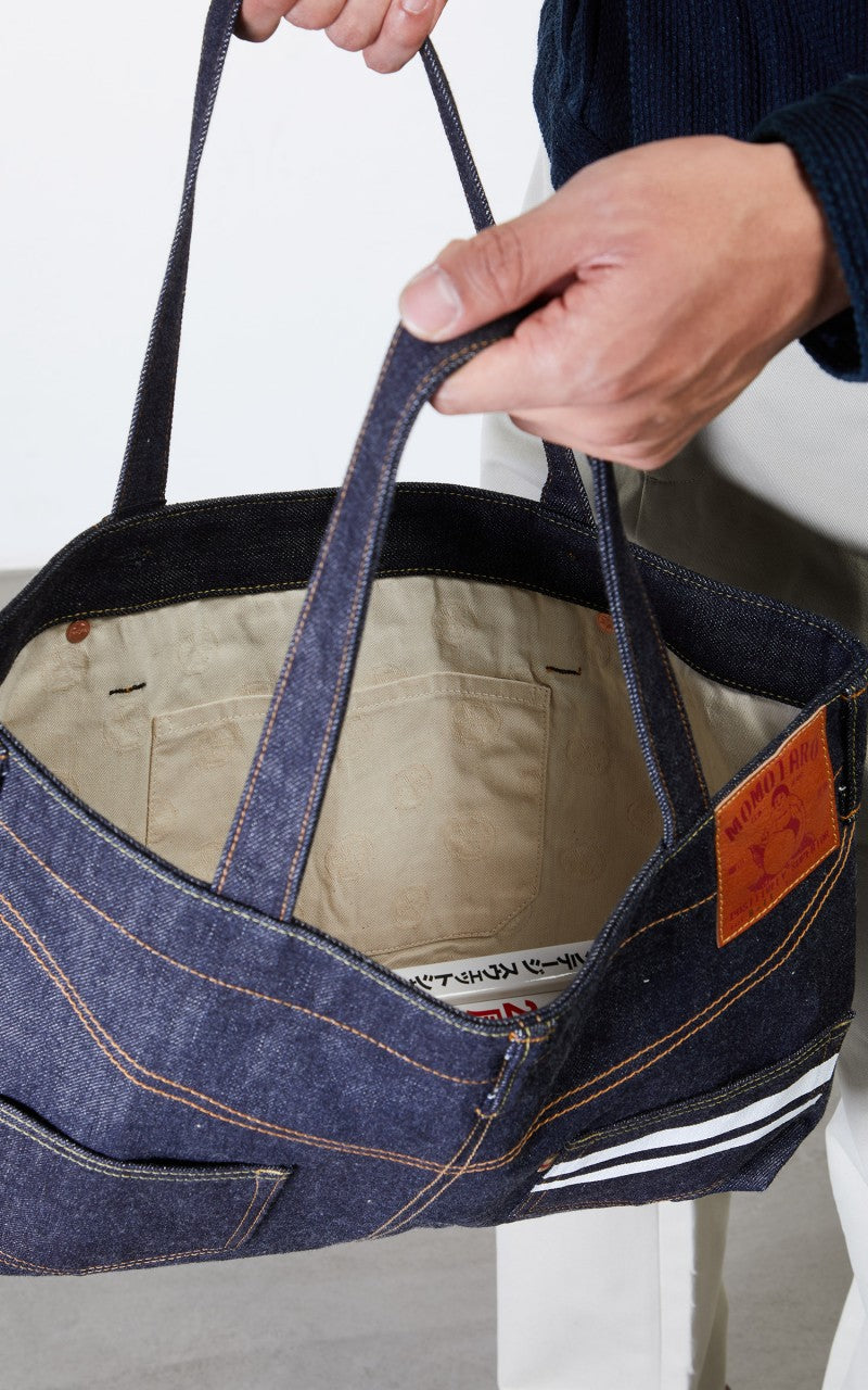 Momotaro Jeans B-11-S Denim Tote Bag Indigo