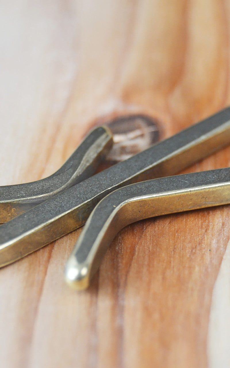 Kobashi Studio B83SH12 Wire Square Key Hook Brass