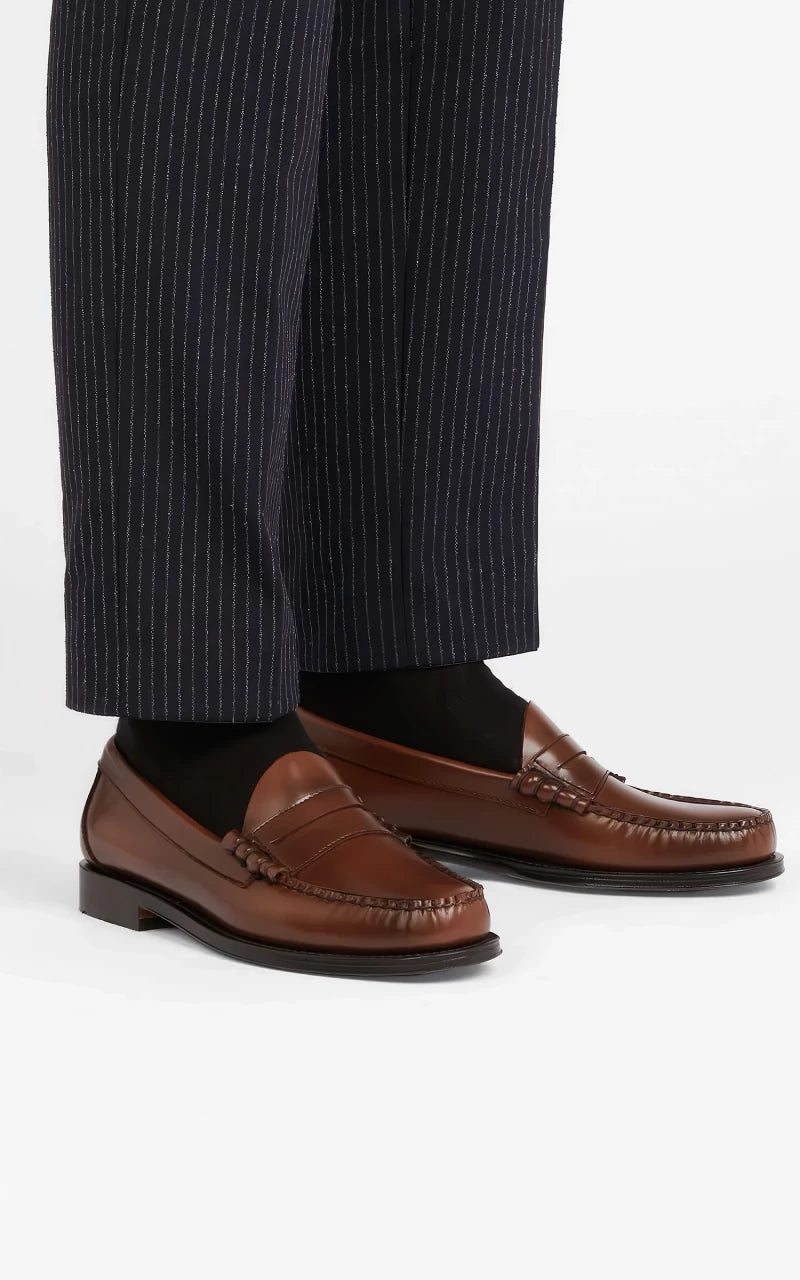 G.H. Bass Weejuns Larson Penny Loafers Leather Brown