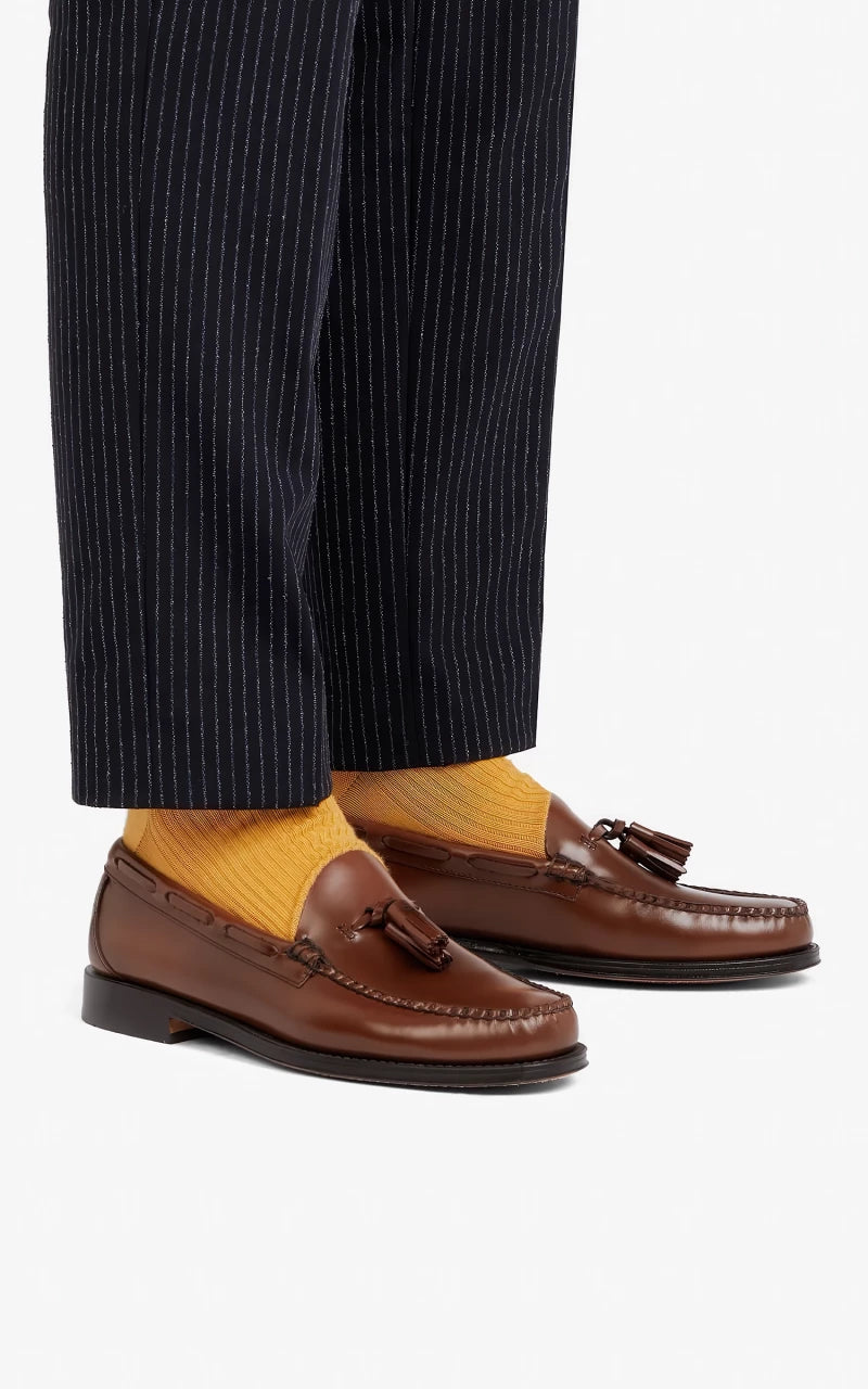 G.H. Bass Weejuns Larkin Tassel Loafers Brown