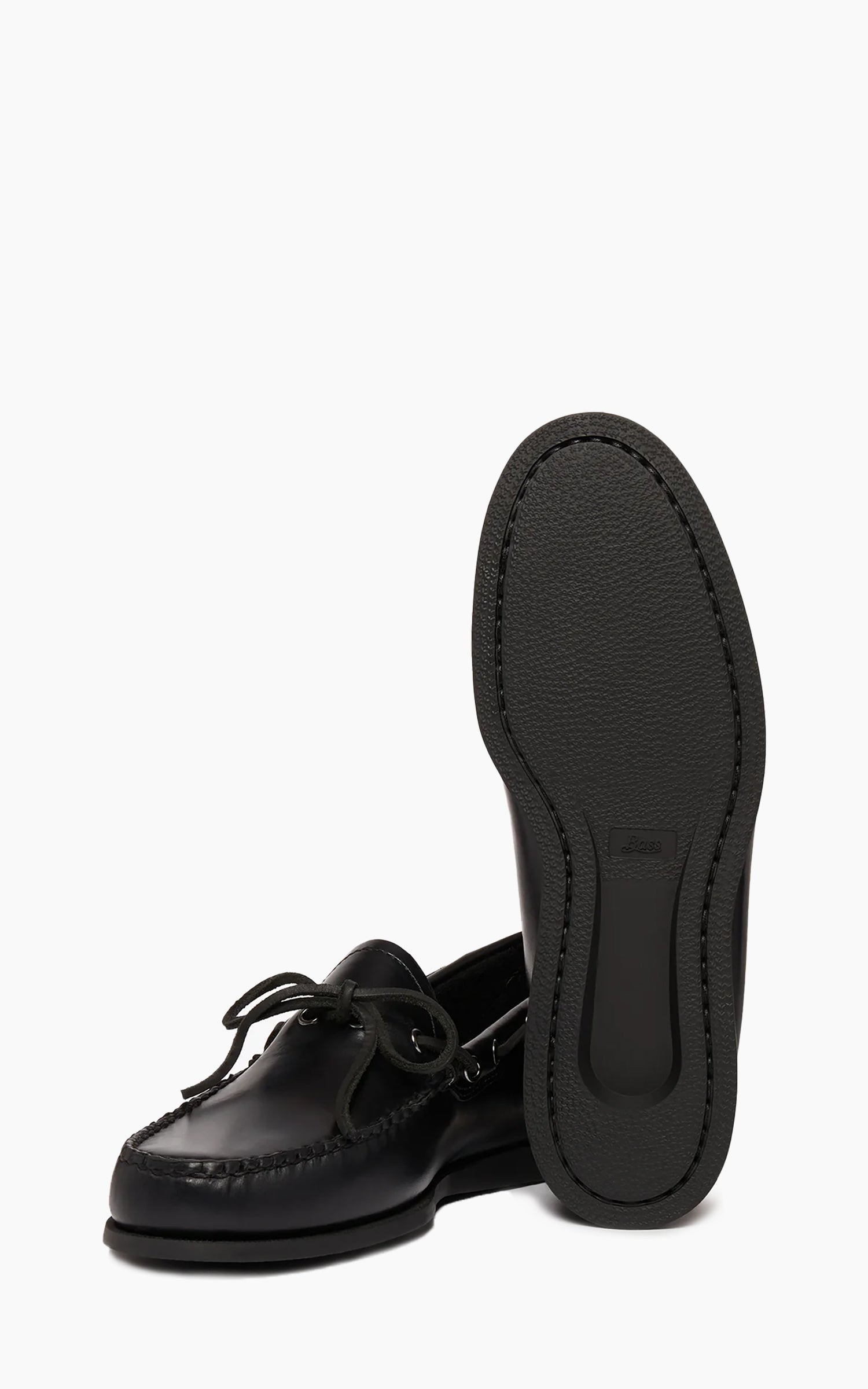 G.H. Bass Camp Moc Decker Soft Black Lthr/Mono