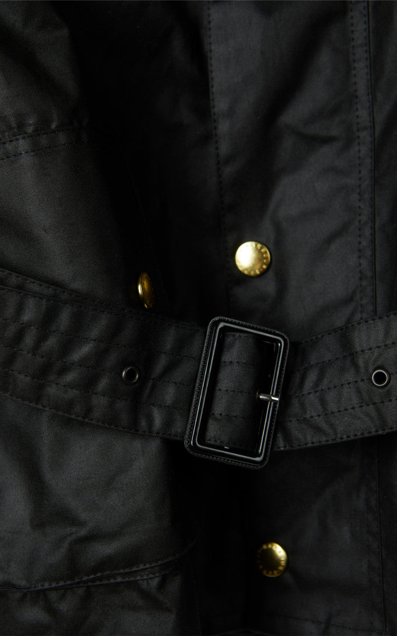 Barbour International Union Jack International Jacket Wax Black