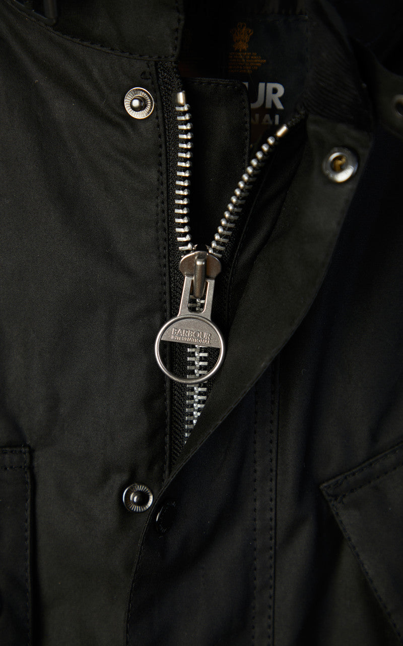 Barbour International Winter SL International Wax Jacket Black