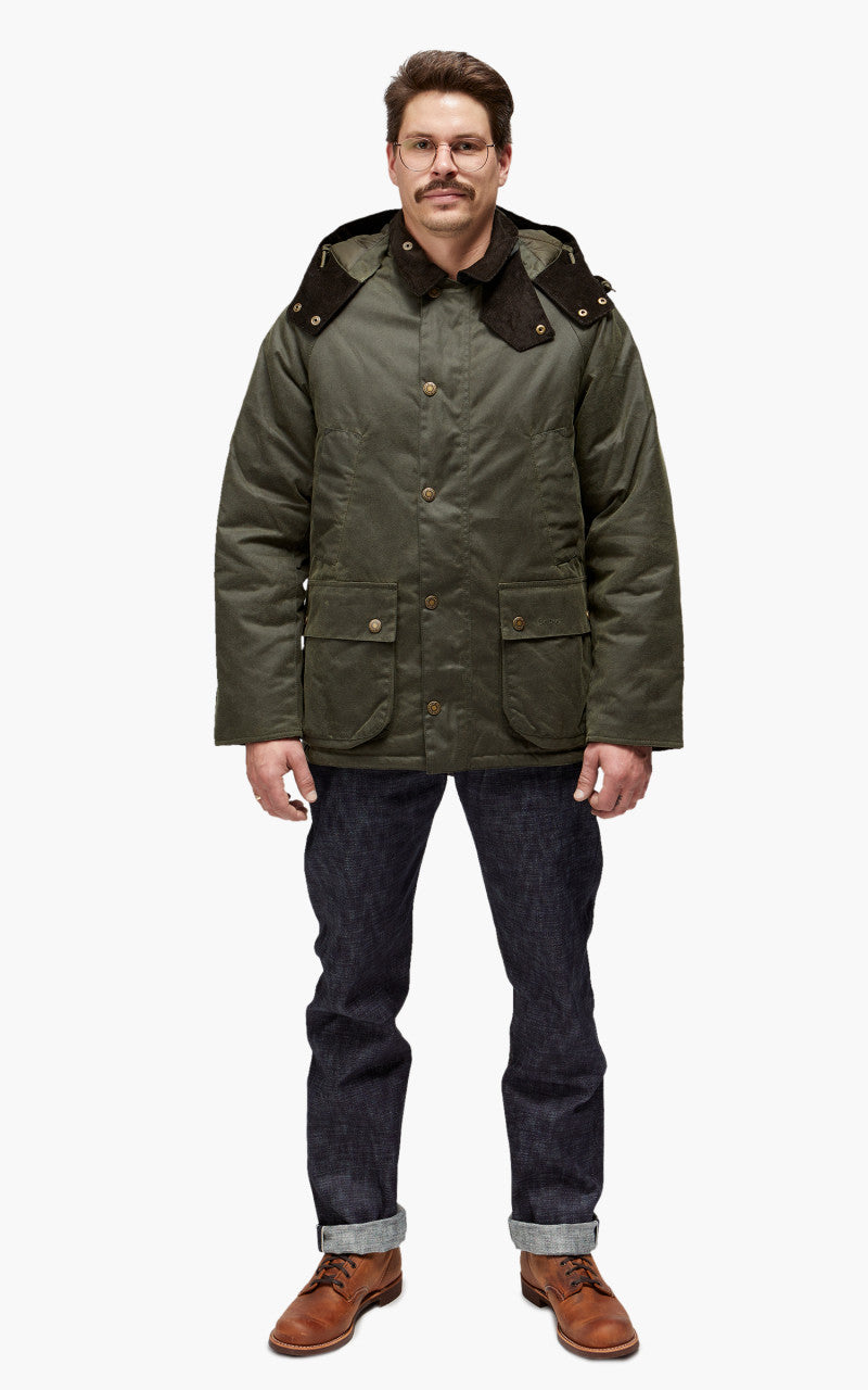 Barbour Bedale Winter Wax Jacket Sage/Olive Night