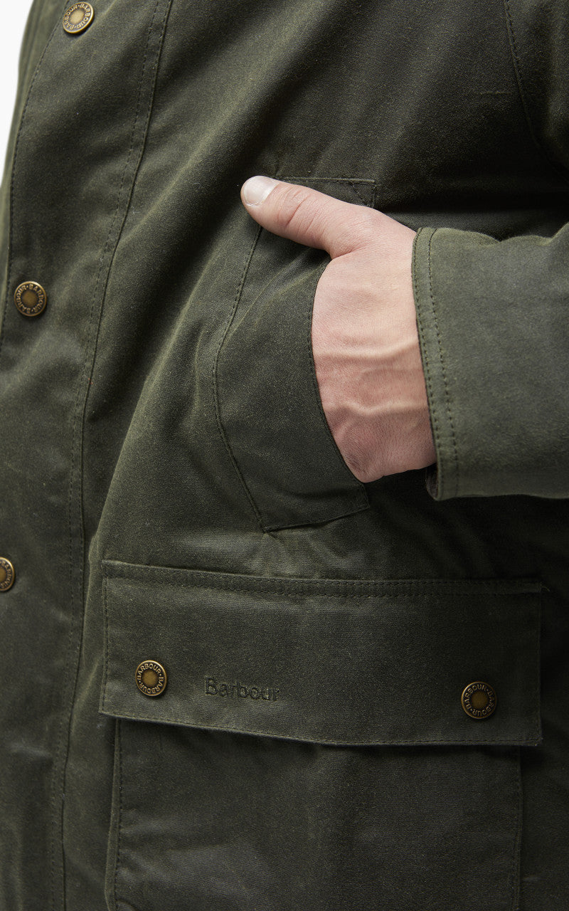 Barbour Bedale Winter Wax Jacket Sage/Olive Night