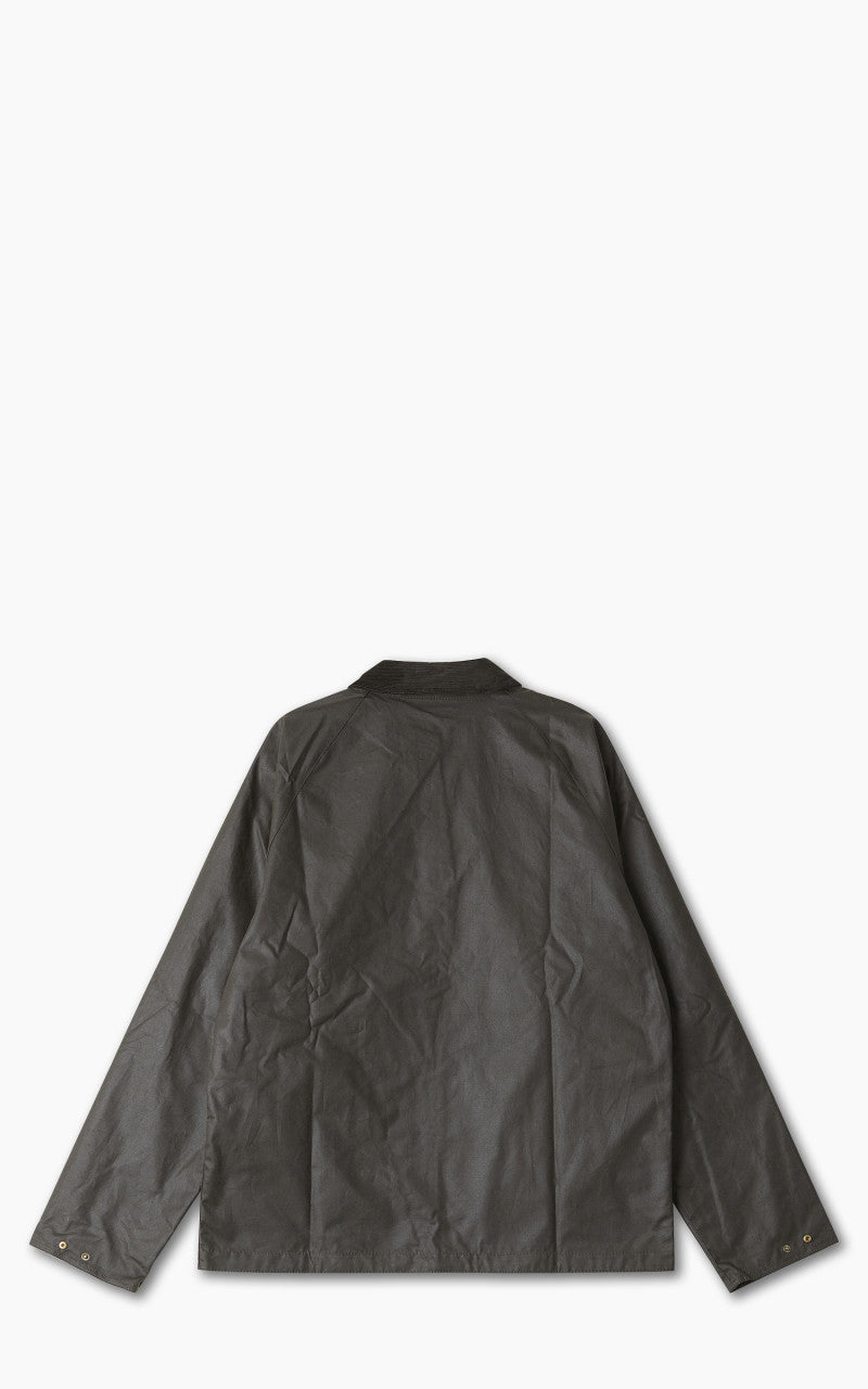 Barbour College Wax Jacket Olive/Summer Ivy