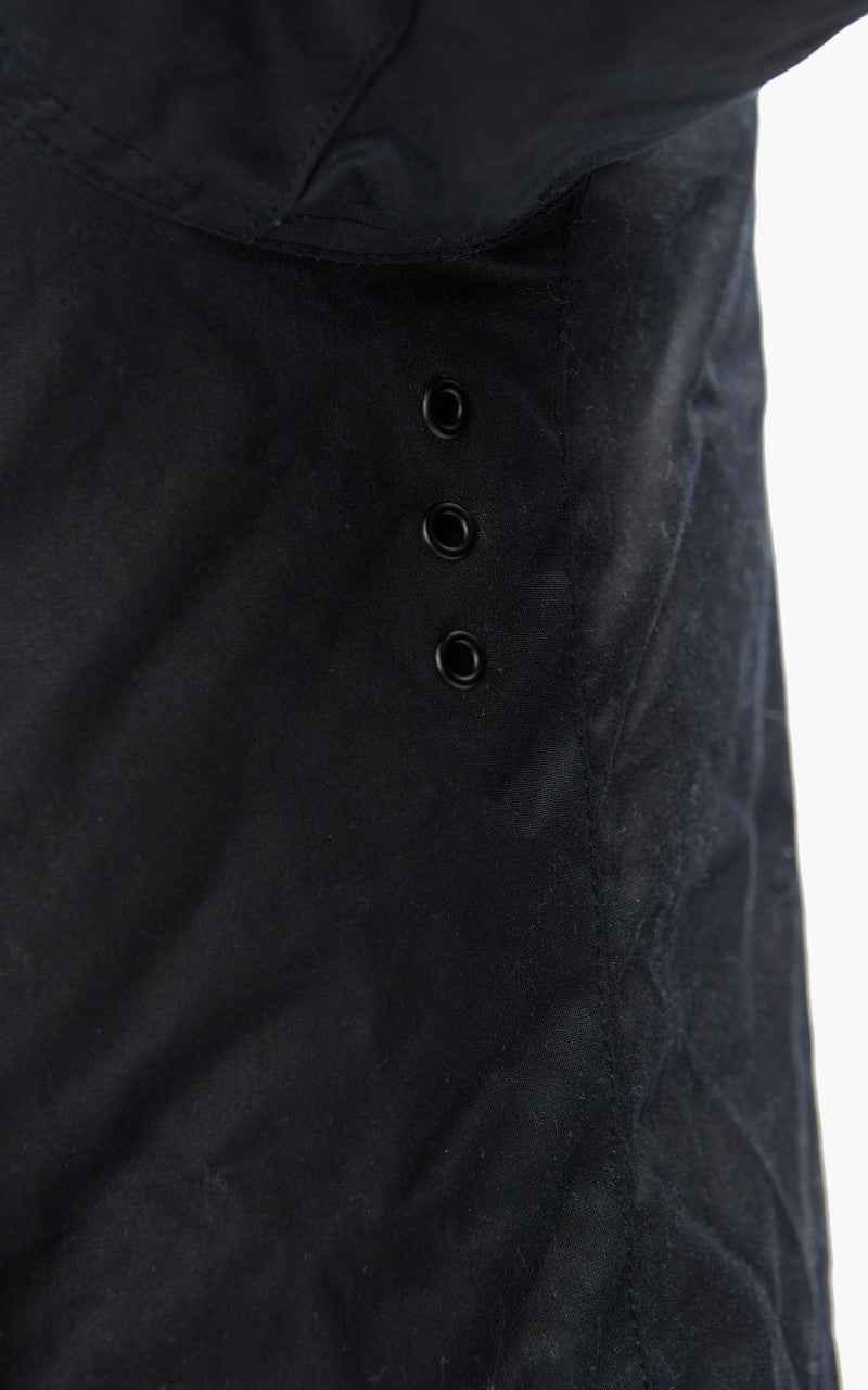 Barbour Hooded Beaufort Wax Jacket Navy