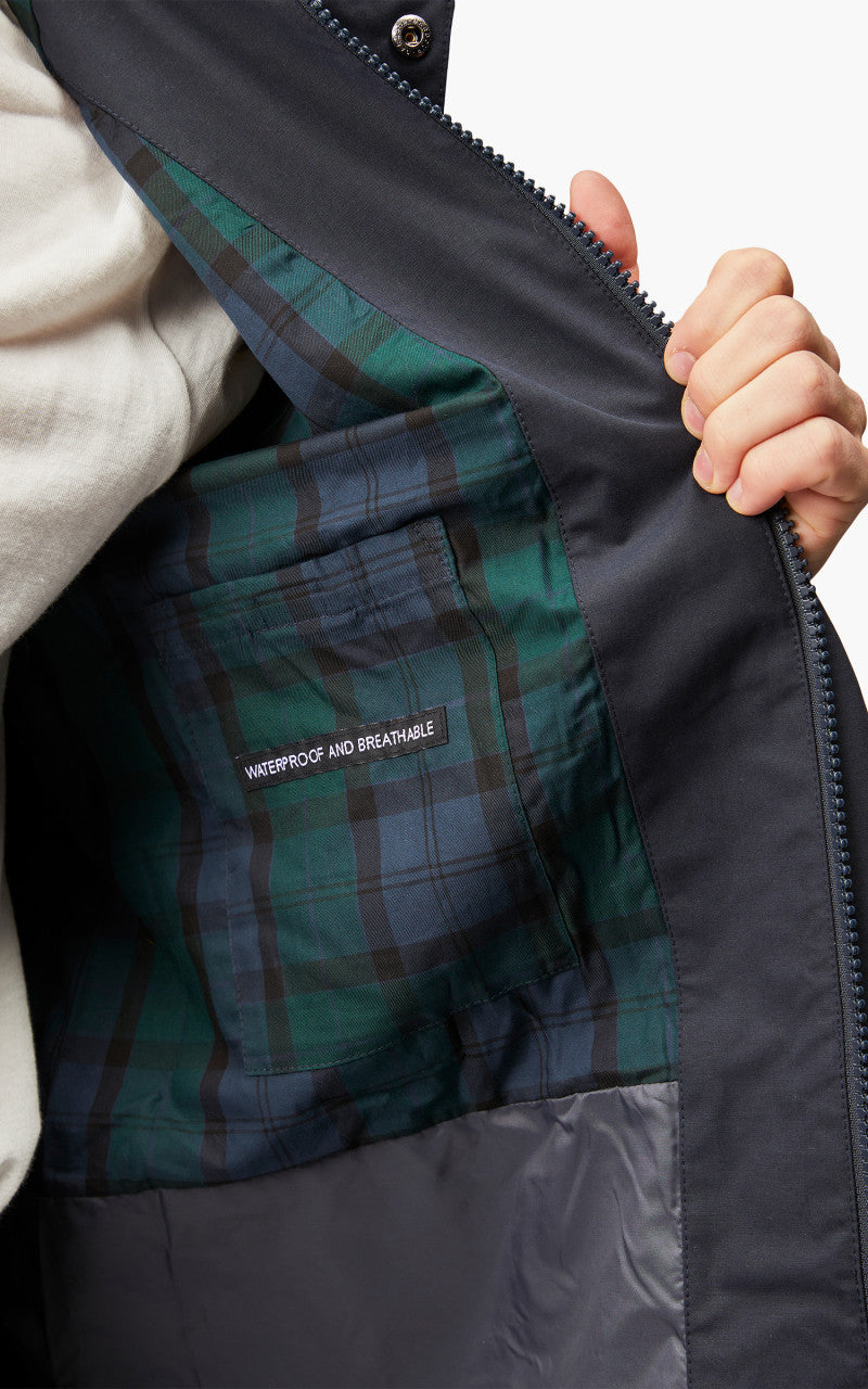 Barbour White Label Waterproof SL Burghley Jacket Navy