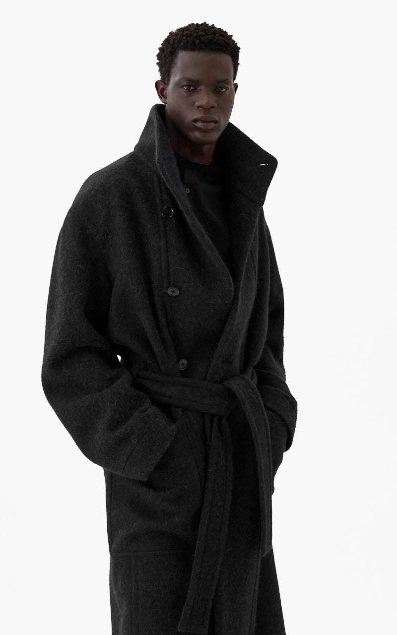 Lemaire Bathrobe Coat Black