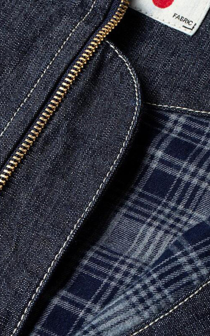 Benzak BBJ-01 Varsity Bomber Jacket Kojima Chambray 8oz