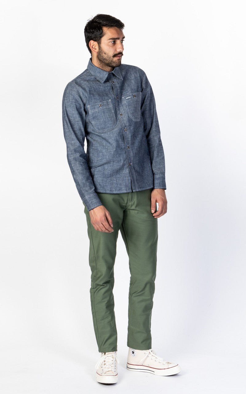 Benzak BC-01 Tapered Chino Military Twill Army Green