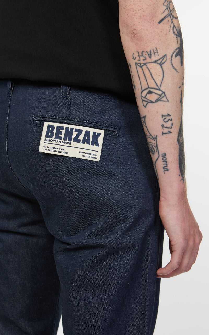 Benzak BC-01 Tapered Chino Military Selvedge Denim 11oz