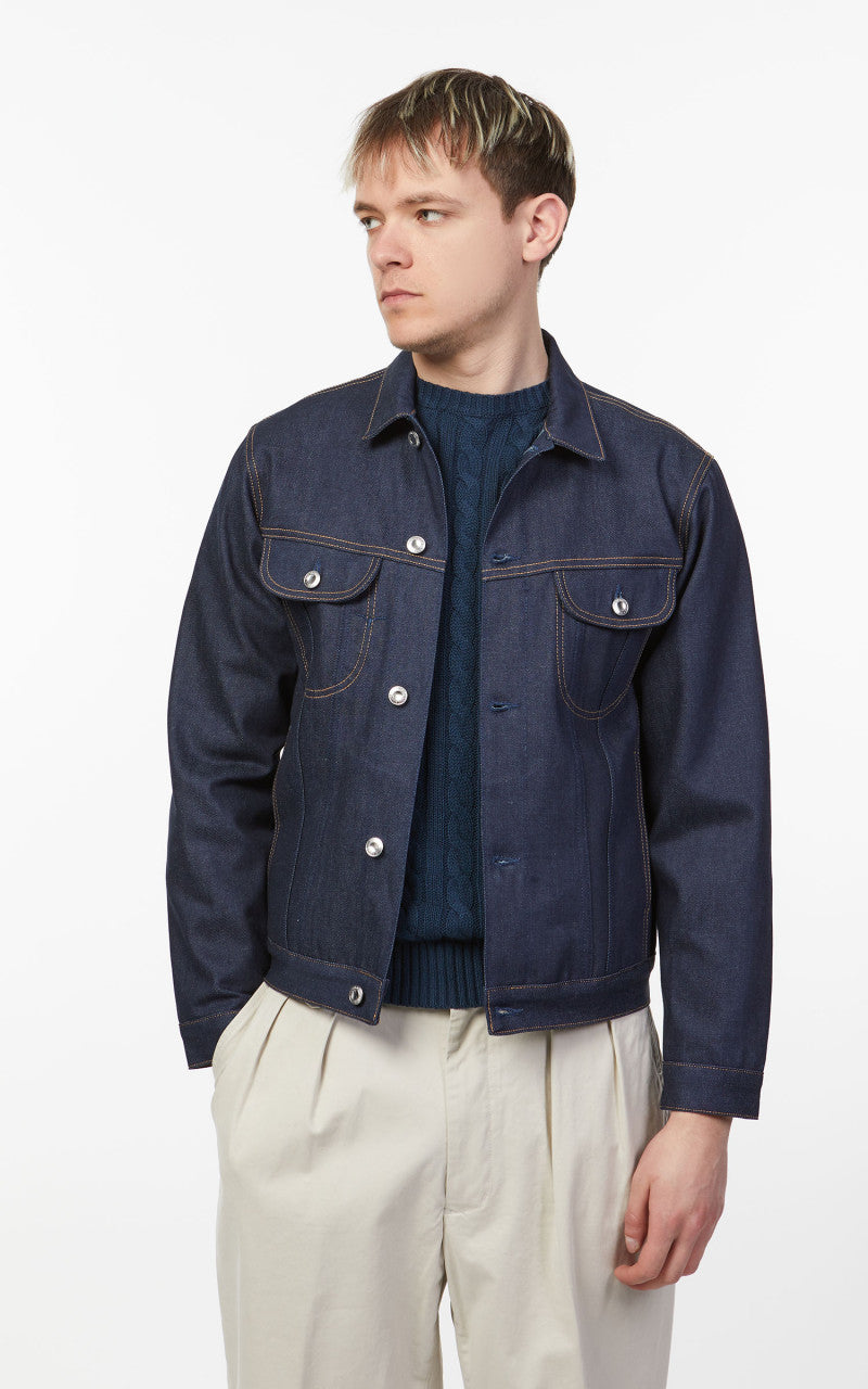 Benzak BDJ-05 Trucker Jacket Eco Selvedge Indigo 13oz