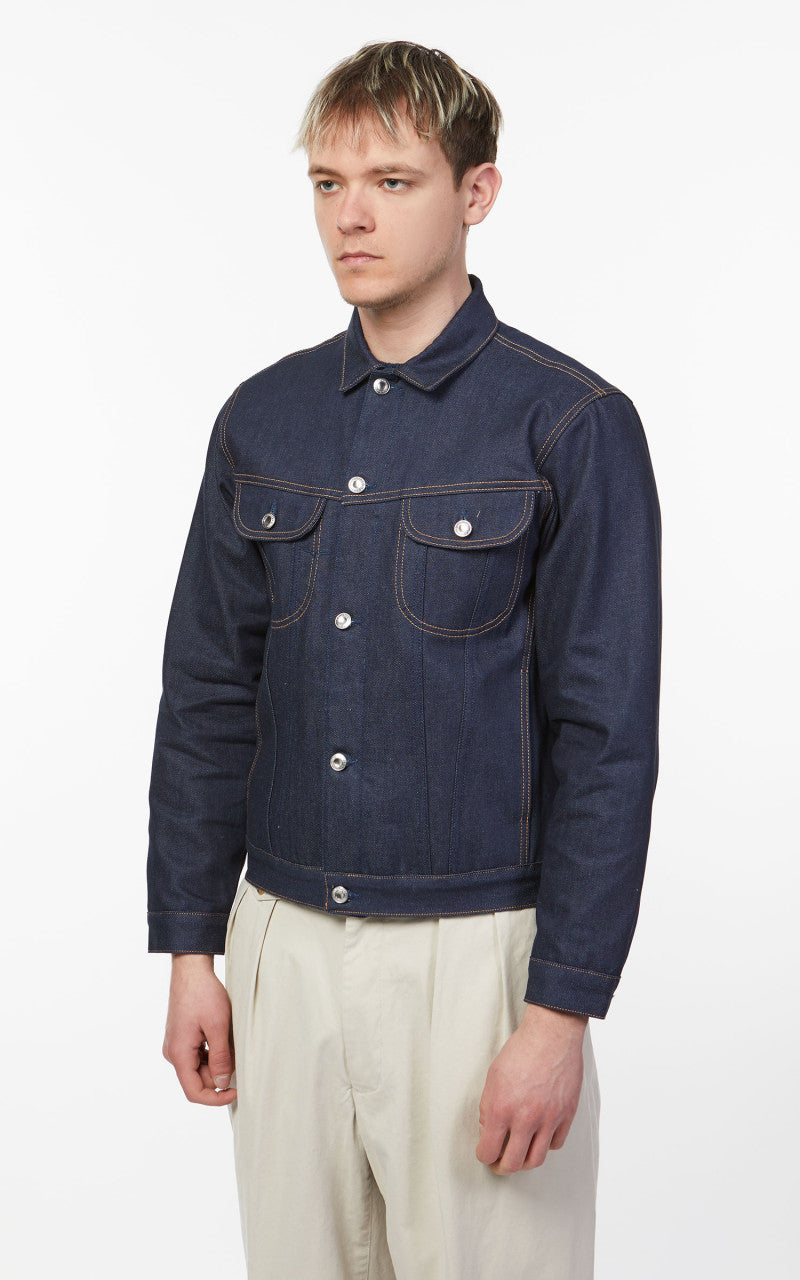 Benzak BDJ-05 Trucker Jacket Eco Selvedge Indigo 13oz