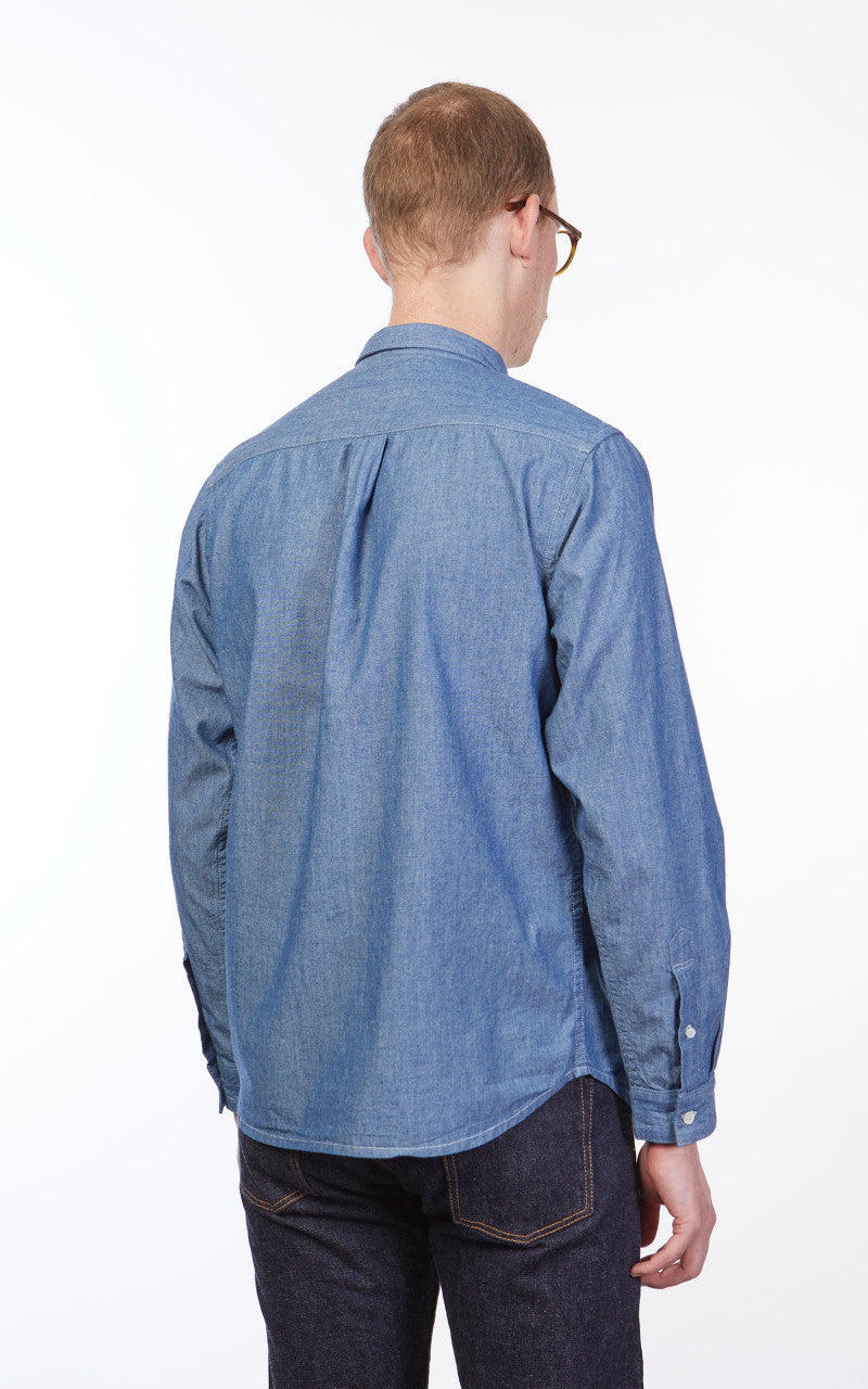 Benzak BDS-02 One Pocket Shirt Indigo Chambray 5oz