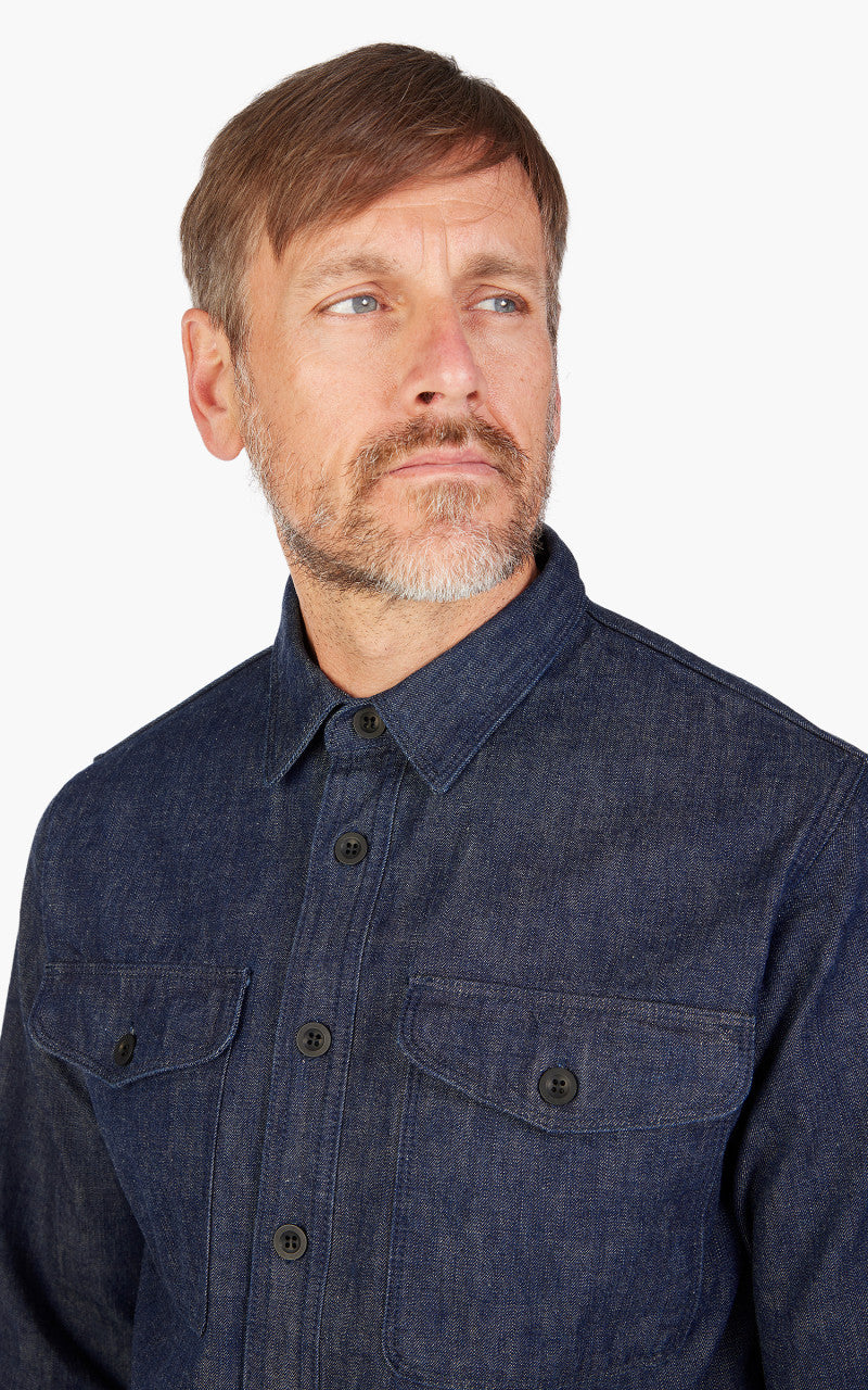 Benzak BWS-04 Scout Overshirt Tinted Denim 10oz