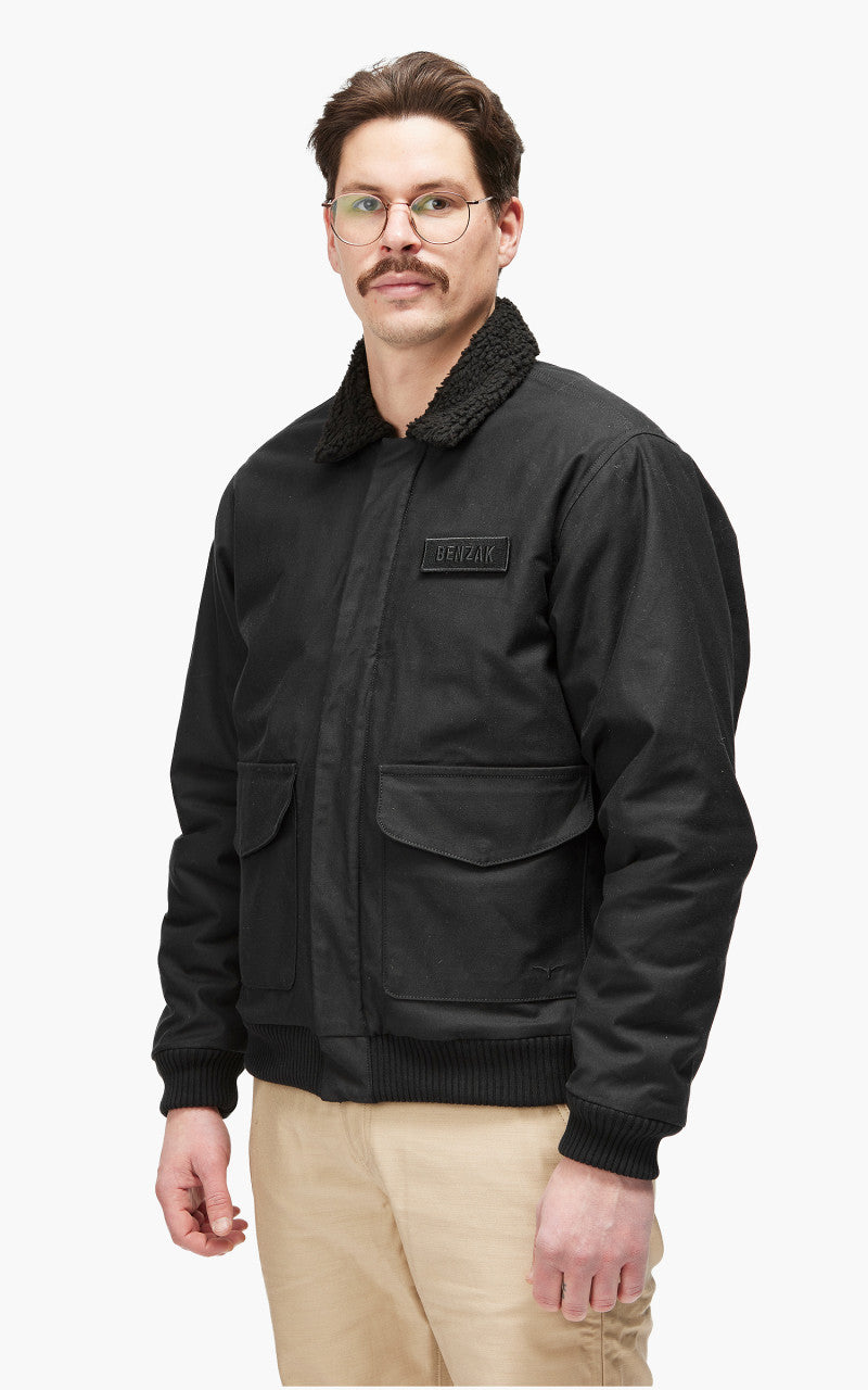 Benzak BBJ-03 Flight Jacket M65 Reverse Sateen Twill Black
