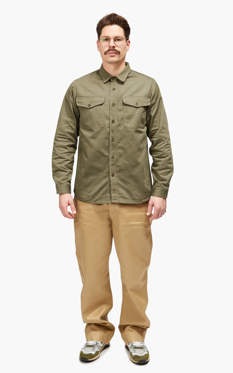 Benzak BWS-04 Scout Overshirt Sateen Military Olive Green