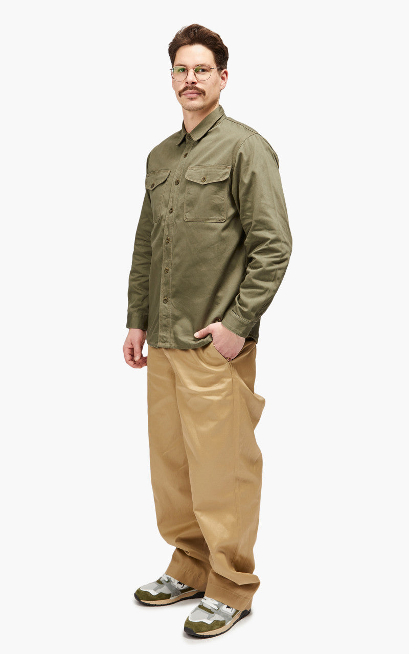 Benzak BWS-04 Scout Overshirt Sateen Military Olive Green