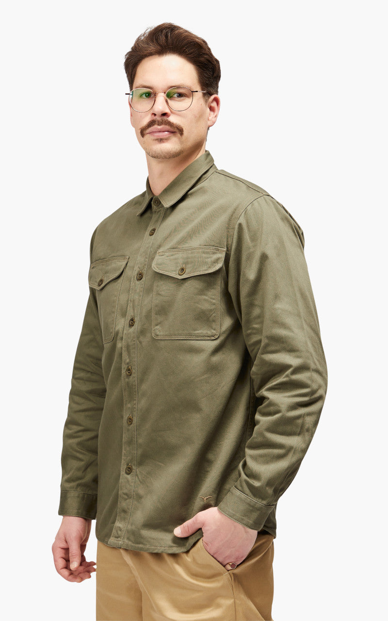 Benzak BWS-04 Scout Overshirt Sateen Military Olive Green