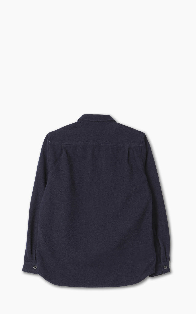 Benzak BWS-05 CPO Overshirt Dark Navy Wool Mosser 14oz