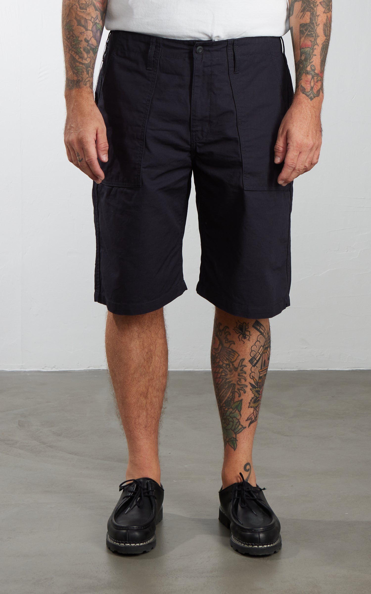 Benzak BPS-03 Fatigue Shorts Ripstop Navy 8oz