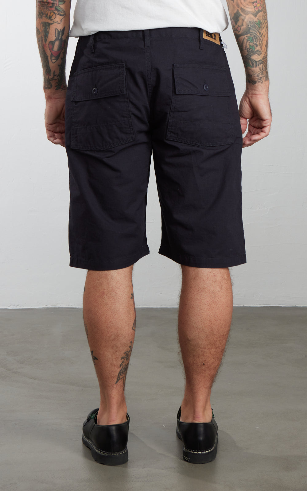 Benzak BPS-03 Fatigue Shorts Ripstop Navy 8oz