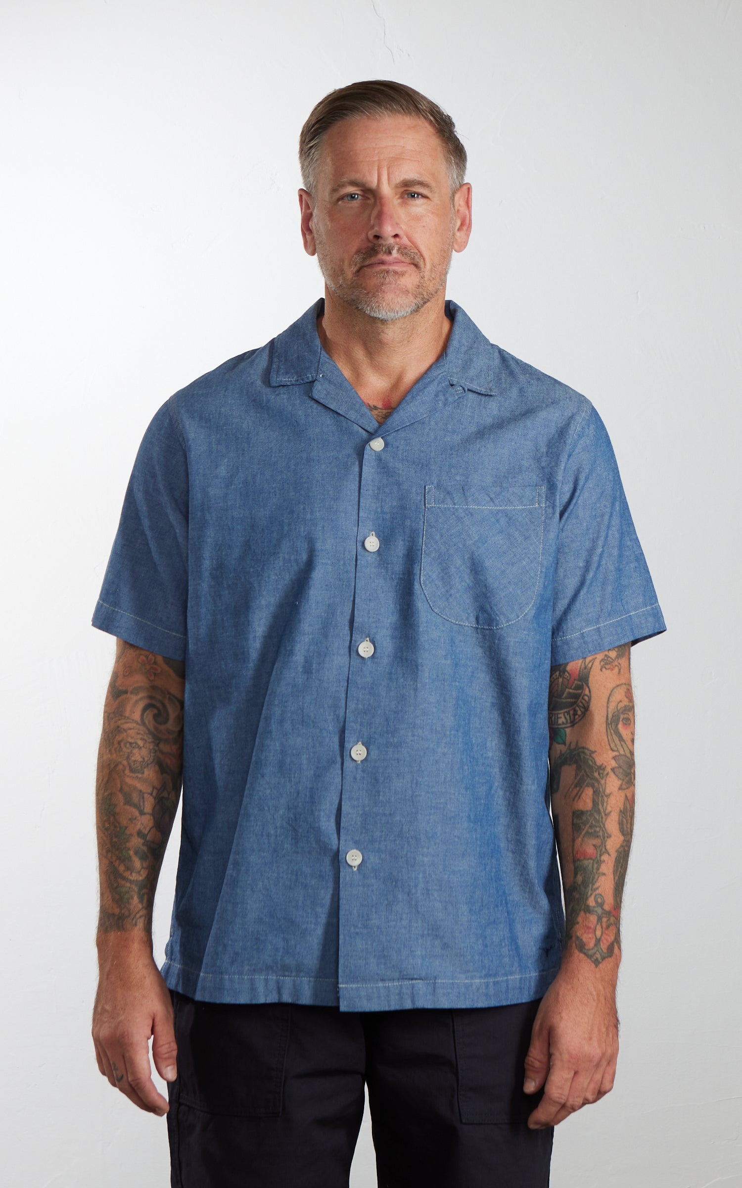 Benzak BSS-01 Holiday Shirt Vintage Chambray Indigo 5oz