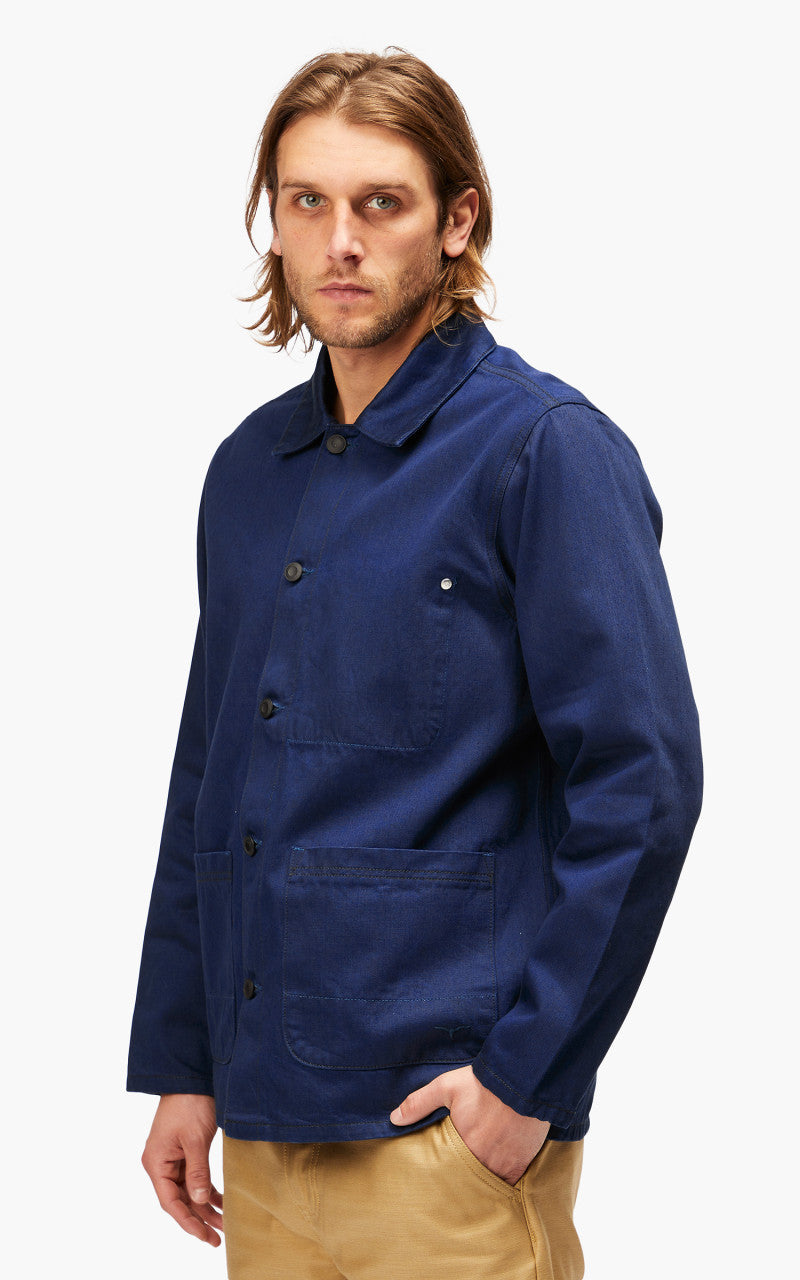 Benzak BWJ-01 Worker Jacket Selvedge Blue x Black