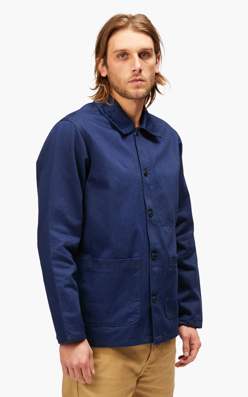 Benzak BWJ-01 Worker Jacket Selvedge Blue x Black