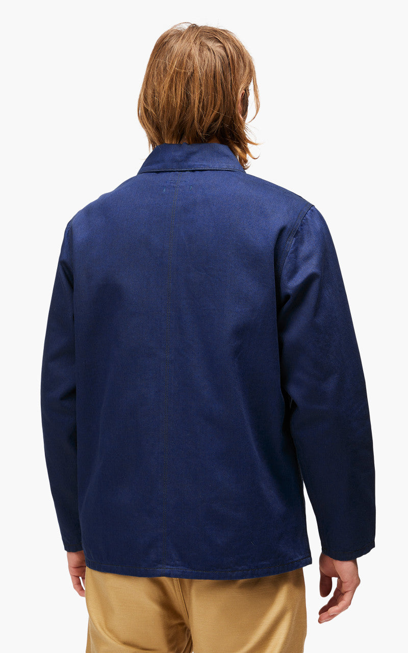Benzak BWJ-01 Worker Jacket Selvedge Blue x Black