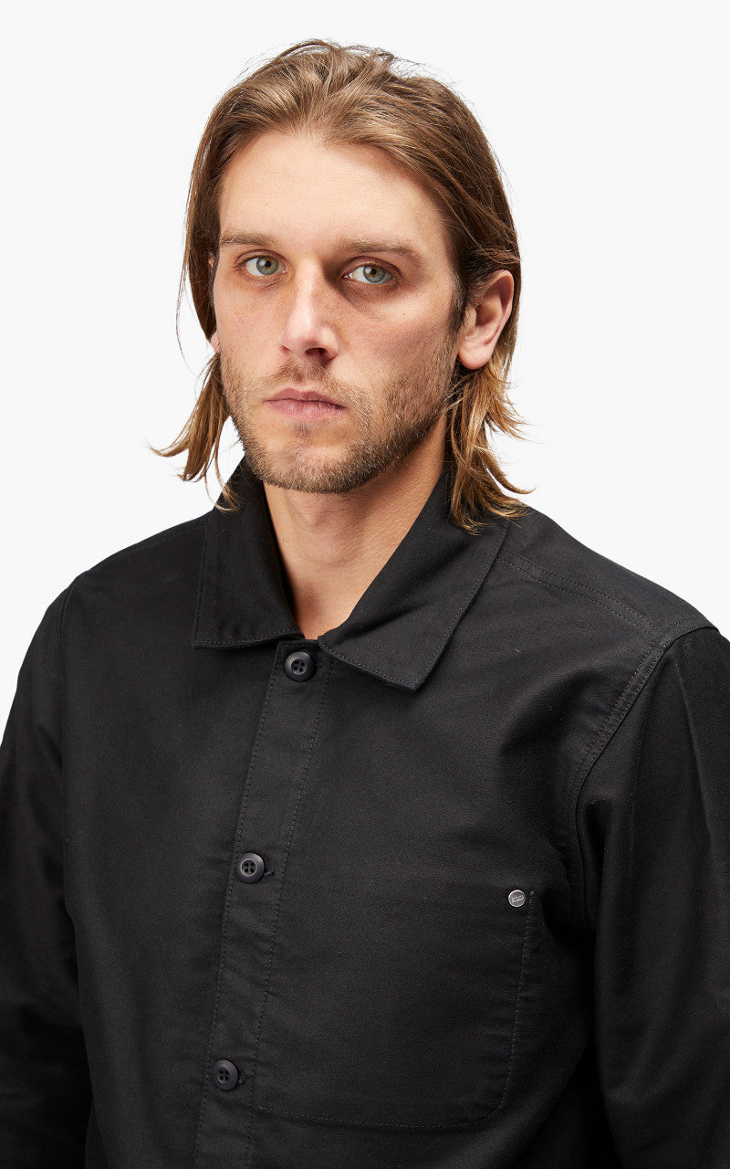 Benzak BWJ-01 Worker Jacket Moleskin Black 12oz