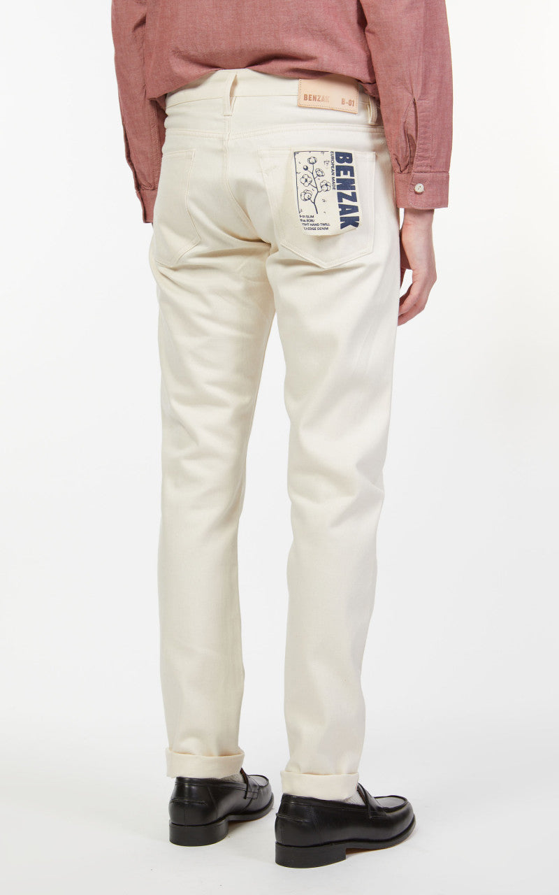 Benzak B-01 Slim Ecru Selvedge 12oz