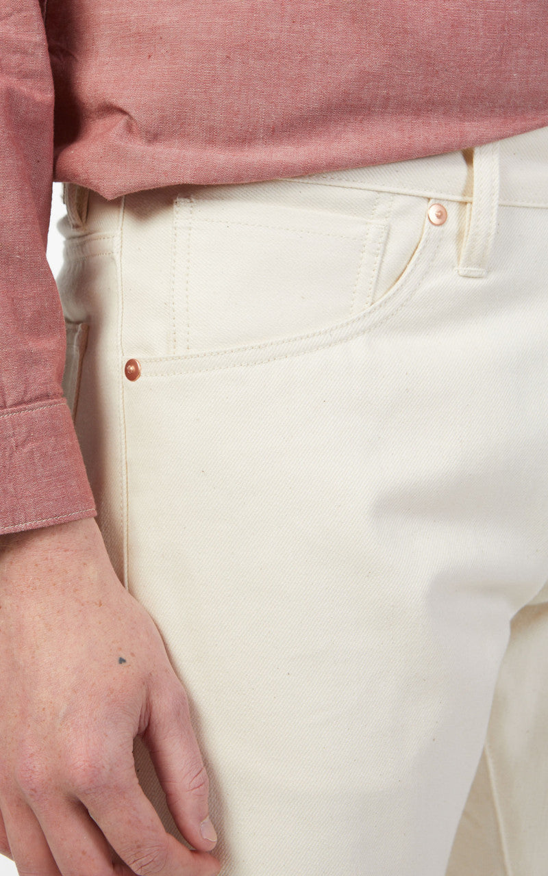 Benzak B-01 Slim Ecru Selvedge 12oz