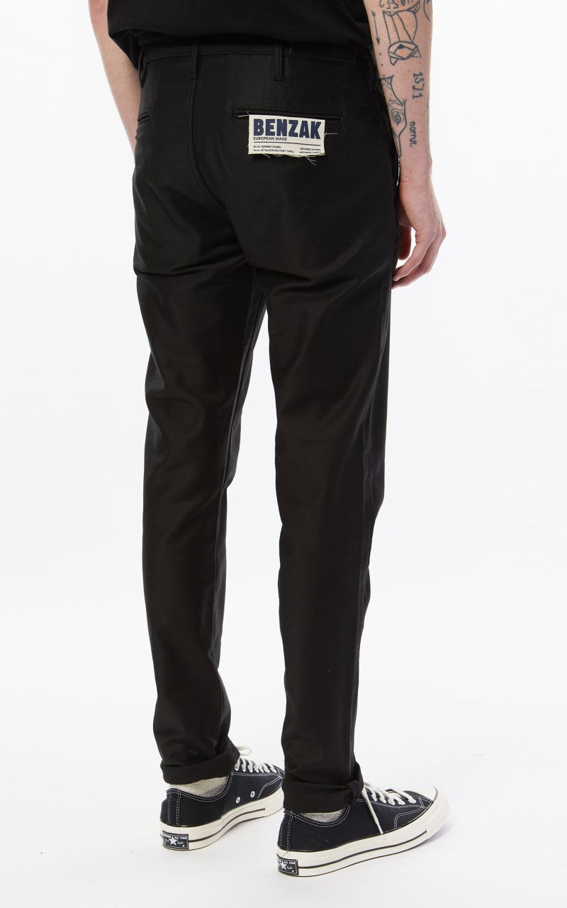 Benzak BC-01 Tapered Chino Military Twill Jet Black