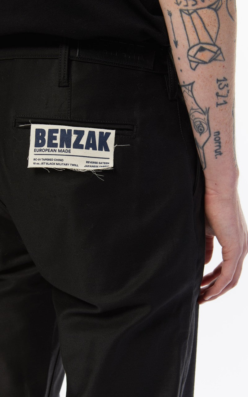 Benzak BC-01 Tapered Chino Military Twill Jet Black