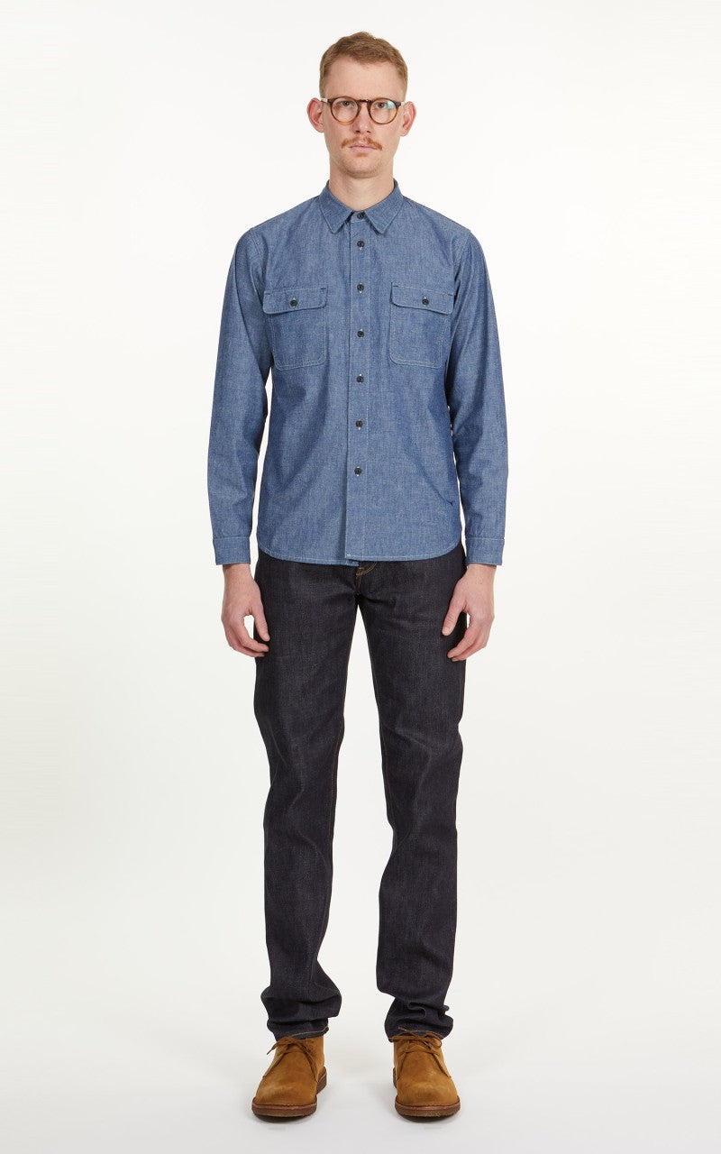 Benzak BWS-01 Work Shirt 6oz Selvedge Chambray