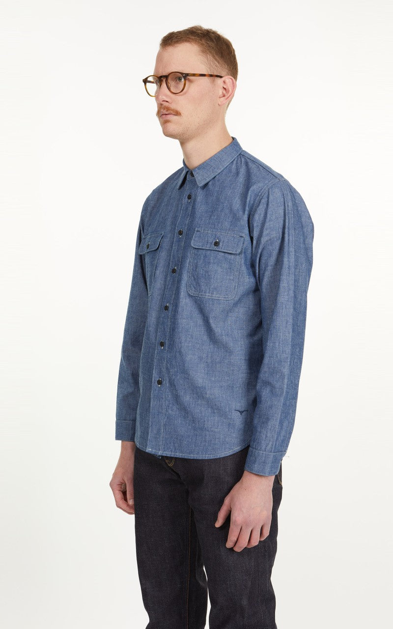 Benzak BWS-01 Work Shirt 6oz Selvedge Chambray