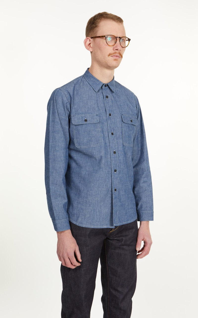 Benzak BWS-01 Work Shirt 6oz Selvedge Chambray