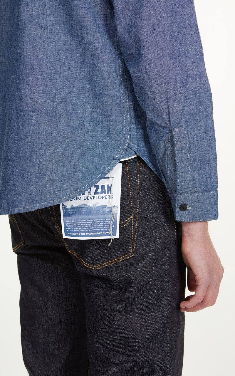 Benzak BWS-01 Work Shirt 6oz Selvedge Chambray