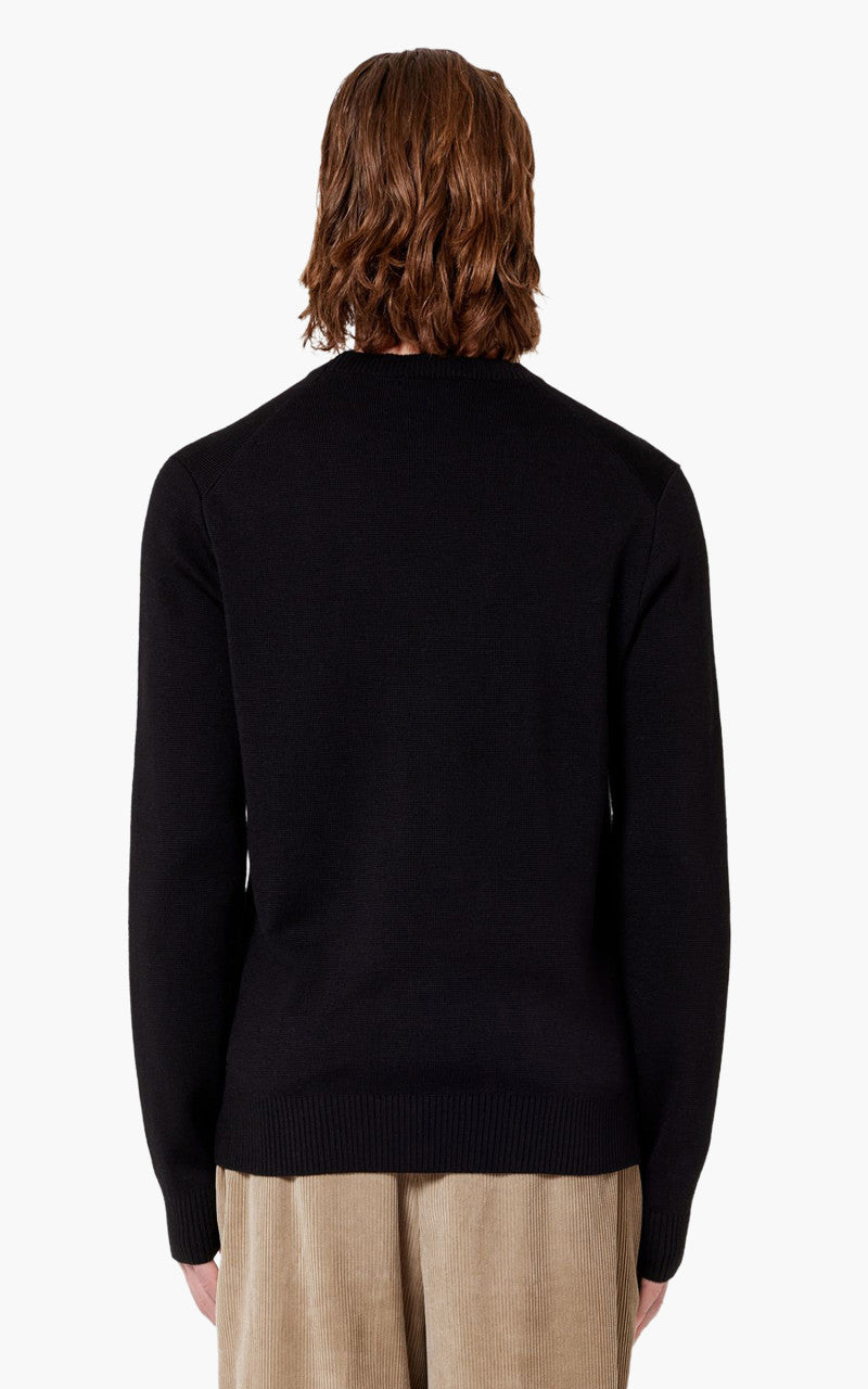 AMI Paris Ami De Coeur Crewneck Sweater Black