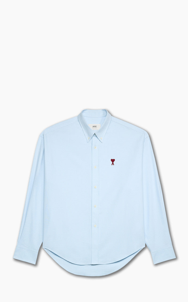 AMI Paris Ami De Coeur Boxy Fit Shirt Sky Blue