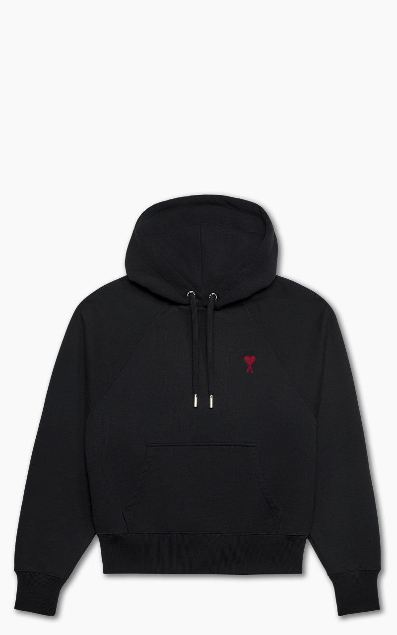 ami フーディー 黒 Black Ami De Coeur Hoodie | AMI PARIS