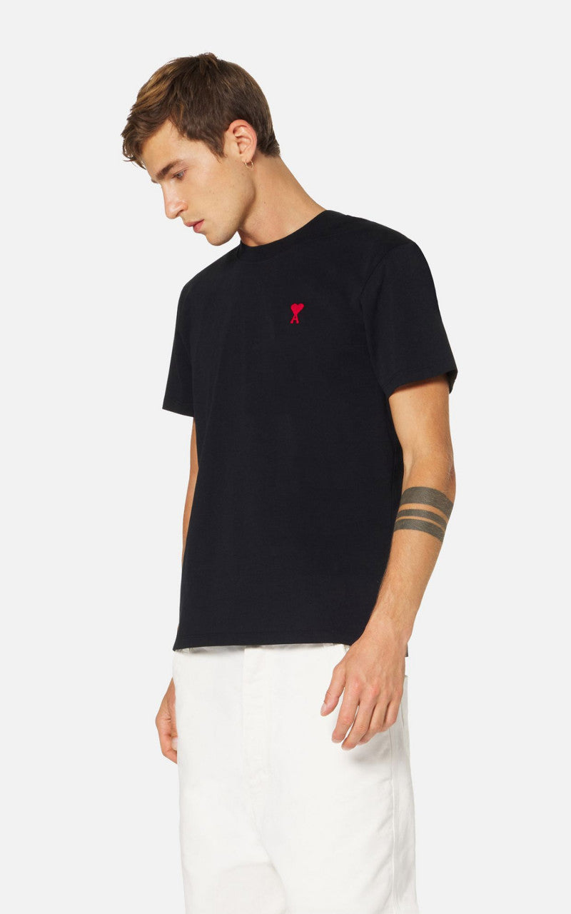 AMI Paris Ami De Coeur T-Shirt Black