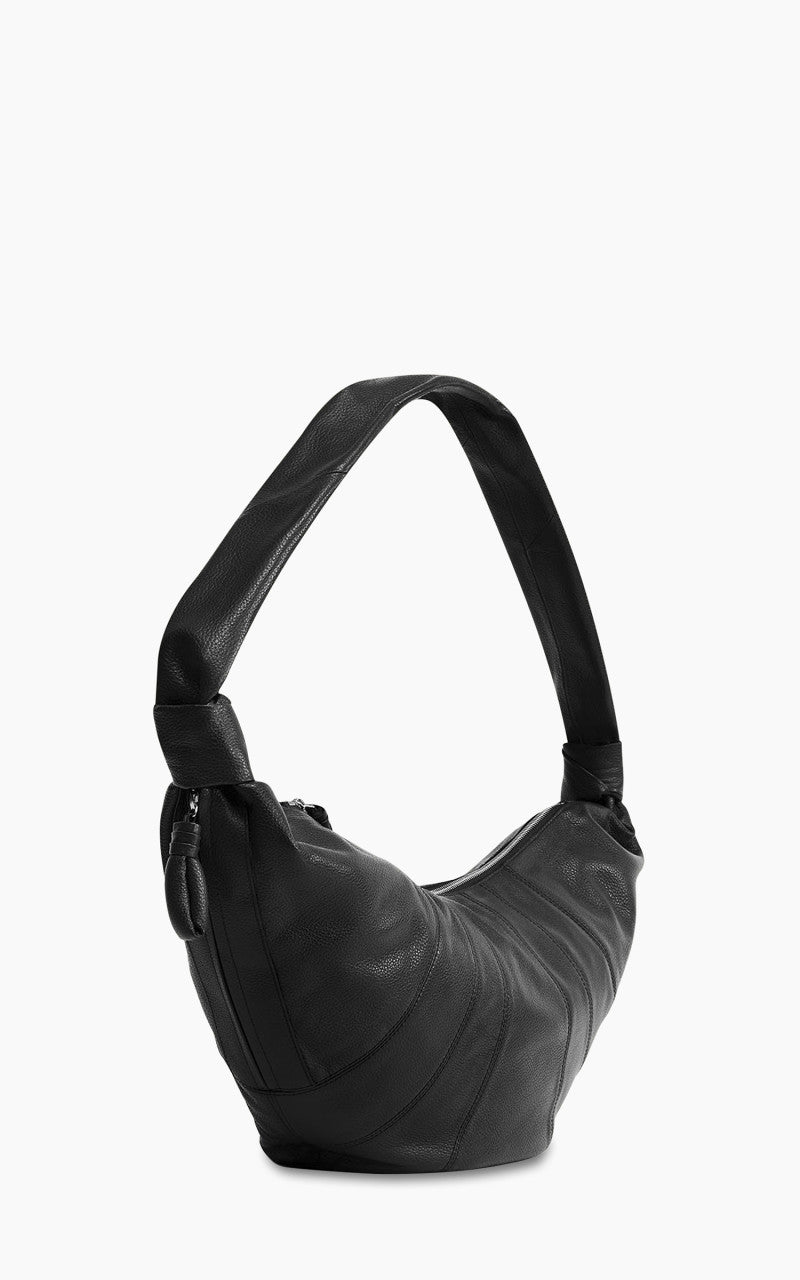 Lemaire Large Croissant Bag Soft Grained Leather Black