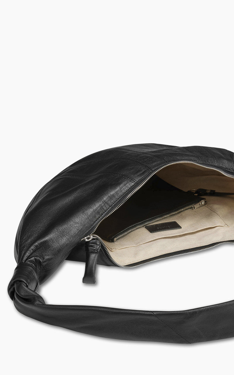 Lemaire Large Croissant Bag Soft Nappa Leather Black