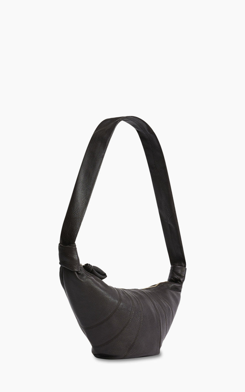 Lemaire Medium Croissant Bag Soft Grained Leather Dark Chocolate