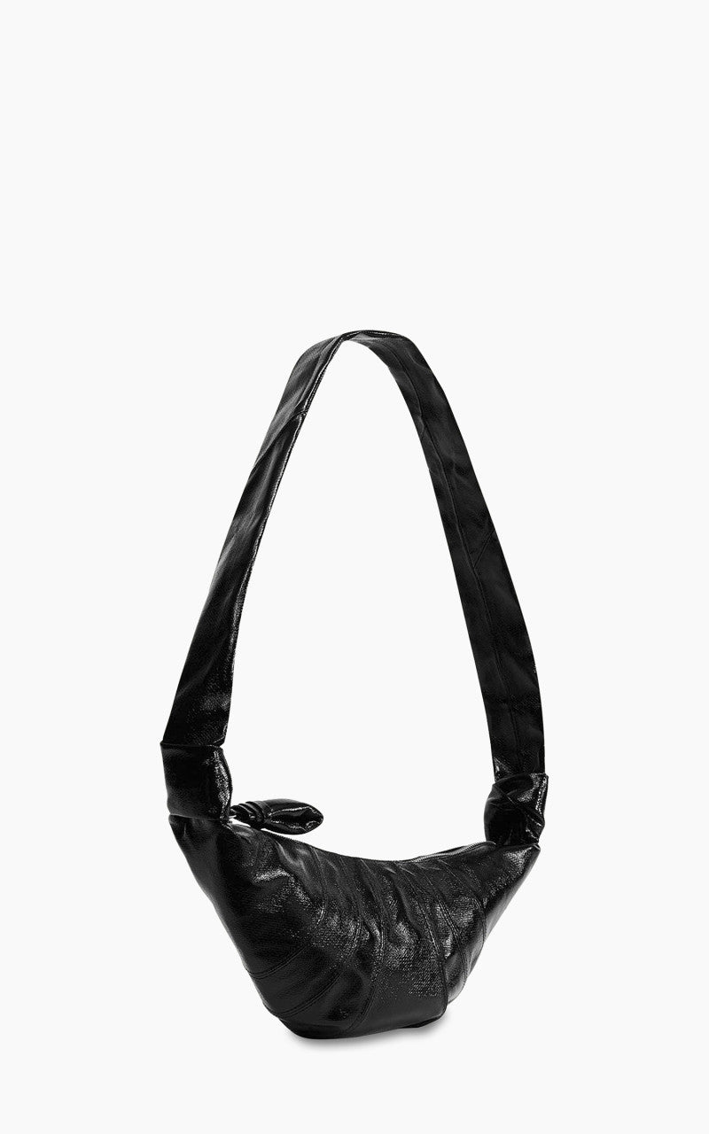 Lemaire Small Croissant Bag Coated Cotton Black